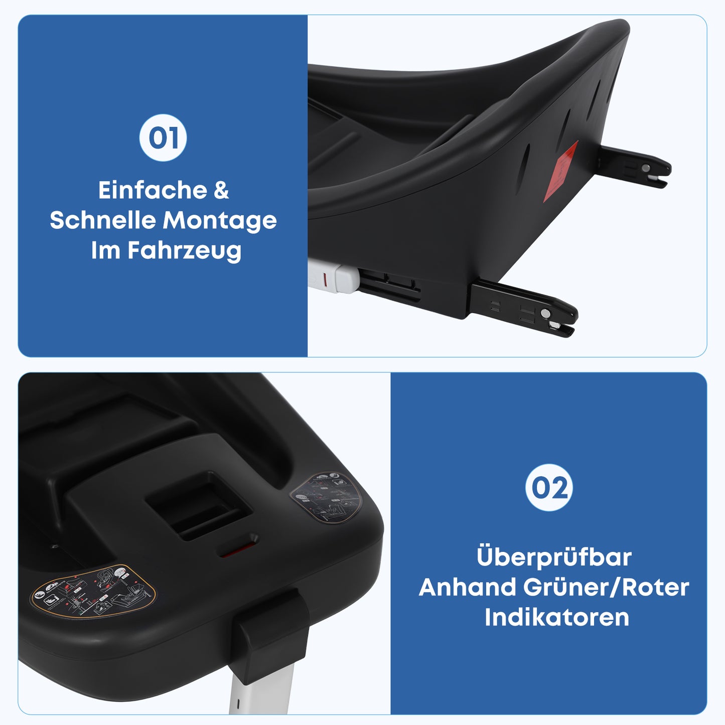 Babyschale 4-in-1 I 3.3kg Leichtgewicht I UV45+ & Belüftung I BaseLock-System I DE-Lager