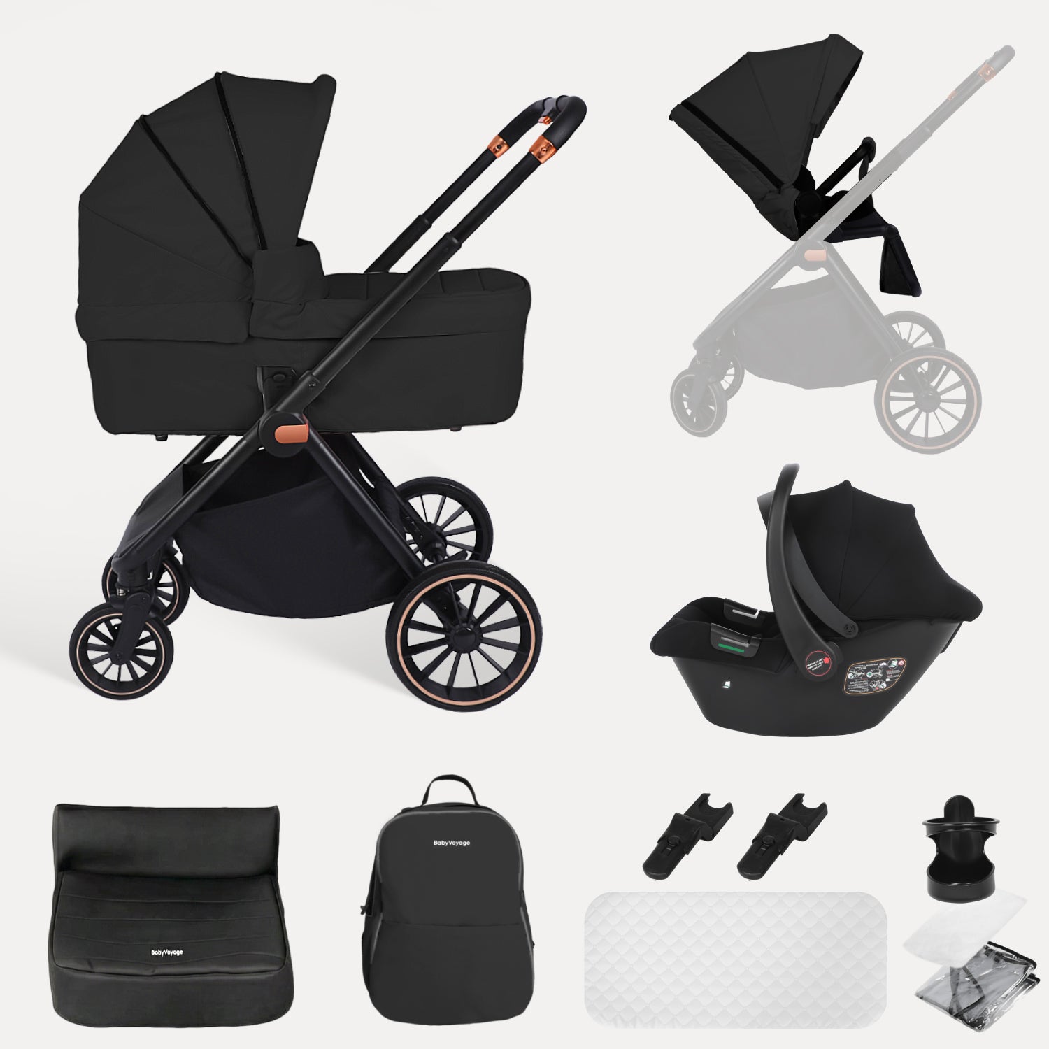 BabyVoyage 3-in-1-Baby Stroller