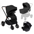 Baby Voyage 3 in 1 Kinderwagen Set geprüfter Buggy mit Schlafkorb + Autositz