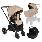 Baby Voyage 3 in 1 Kinderwagen Set geprüfter Buggy mit Schlafkorb + Autositz