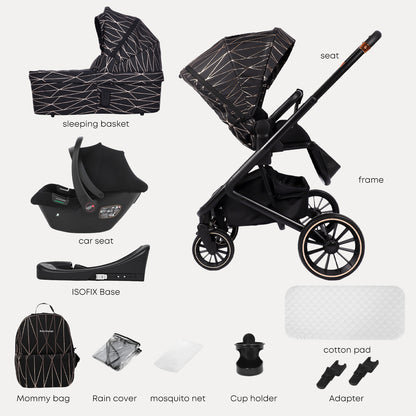 BabyVoyage 4-in-1 Baby Stroller
