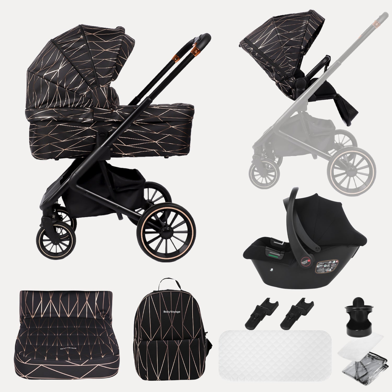 BabyVoyage 3-in-1-Baby Stroller