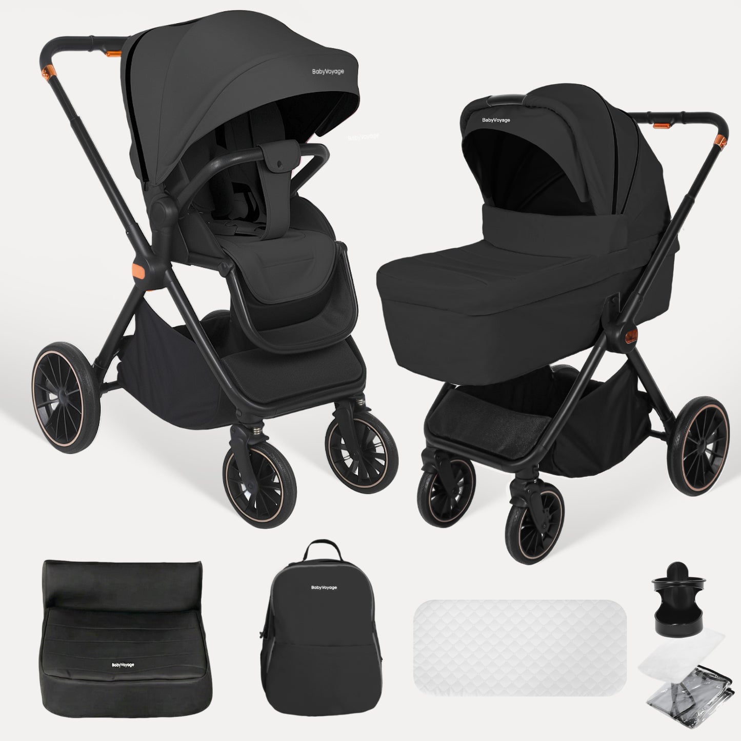 BabyVoyage 2-in-1-Baby Stroller