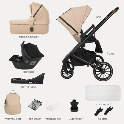 BabyVoyage 4 in 1 Baby Stroller