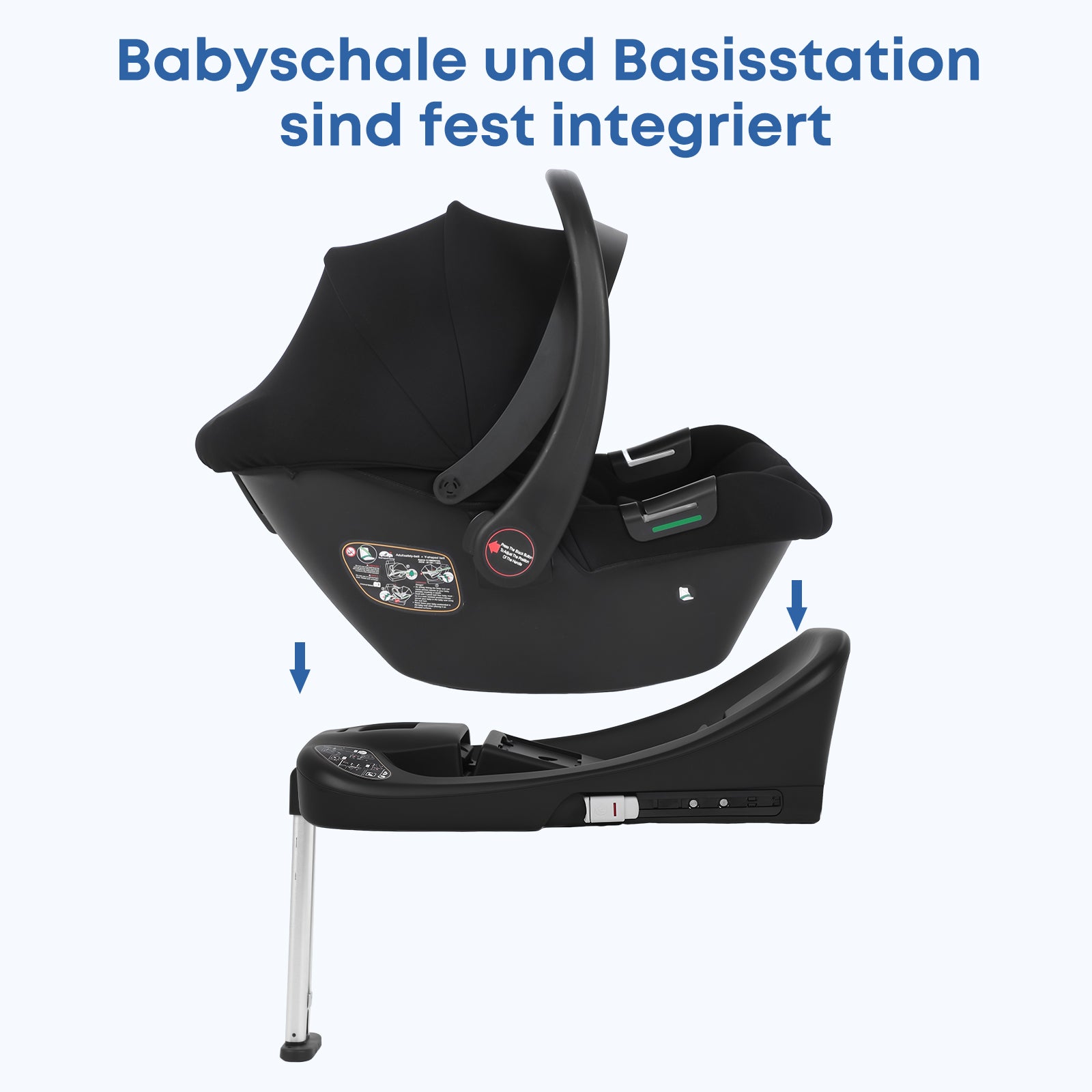 BabyVoyage BabySchale i-Size Autositz + ISOFIX-Basis | 24h DE-Versand