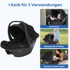 BabySchale  I UV45+ Sonnenschutz I BaseLock-Anzeige I 6.8kg DE-Lager