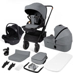 Baby Voyage 3 in 1 Kinderwagen Set geprüfter Buggy mit Schlafkorb + Autositz