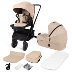 Baby Voyage kinderwagen Khaki 2-in-1 Federung Höhenverstellbarer Griff Zusammenklappbar Gleiten