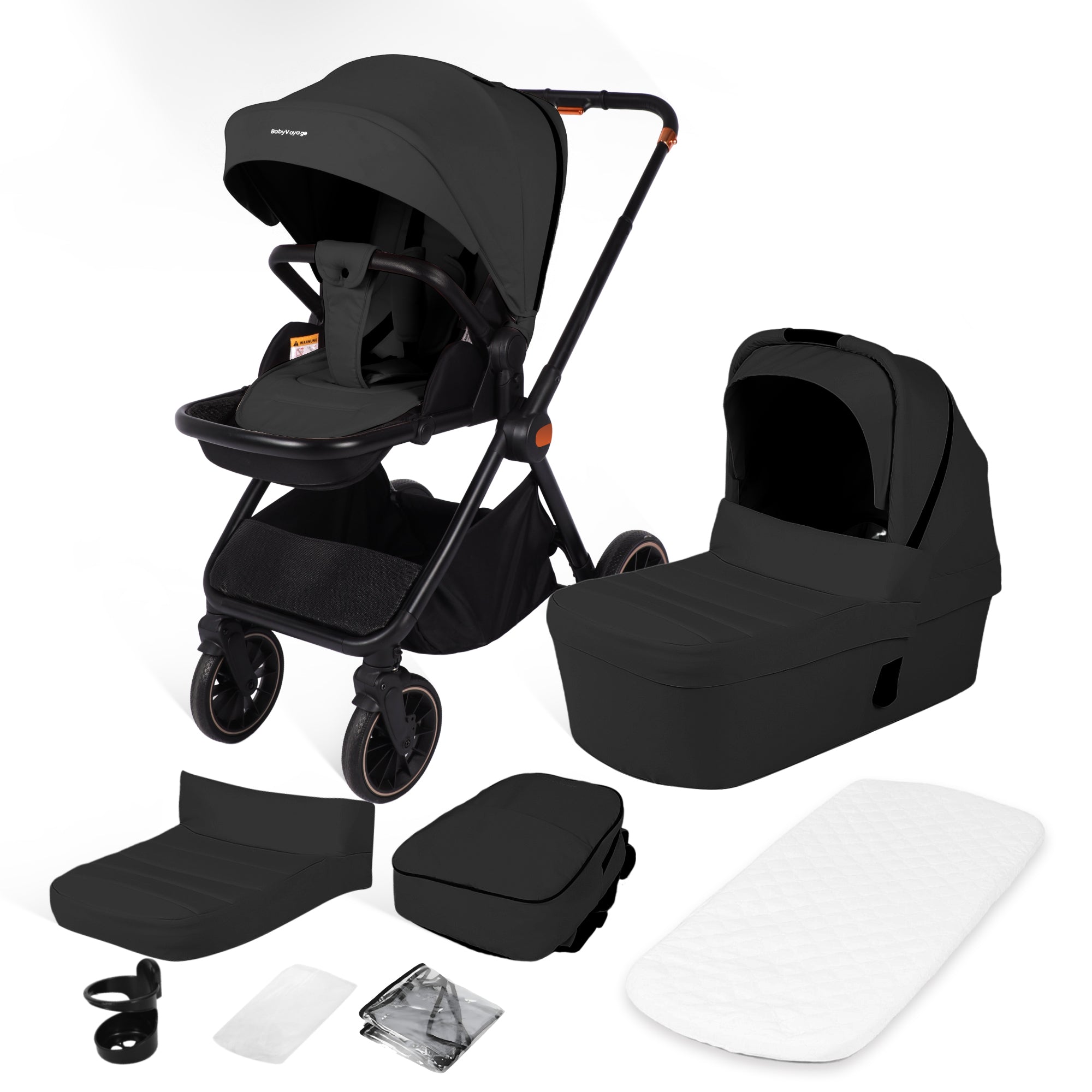 kinderwagen 2-in-1 Grün Zweiwege-Installation höhenverstellbarer Griff Faltbar