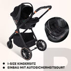 BabySchale  I UV45+ Sonnenschutz I BaseLock-Anzeige I 6.8kg DE-Lager