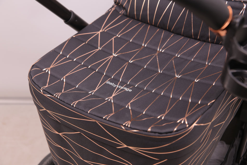 Cochecito plegable 2 en 1 BabyVoyage con capazo y asiento separados, portavasos, mosquitera y otros regalos