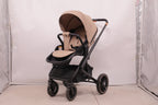 Baby Voyage kinderwagen Khaki 2-in-1 Federung Höhenverstellbarer Griff Zusammenklappbar Gleiten