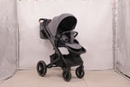 Baby Voyage kinderwagen Khaki 2-in-1 Federung Höhenverstellbarer Griff Zusammenklappbar Gleiten