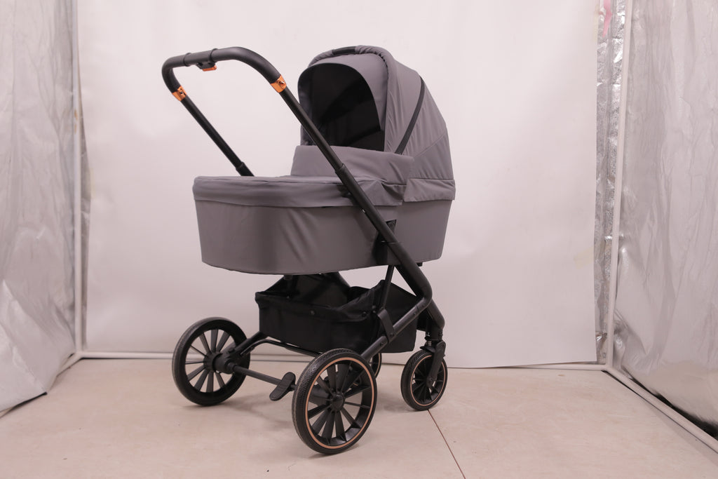 2-in-1-Kinderwagen, faltbar, für Neugeborene, mit Aluminiumrahmen und umkehrbarem Sitz
