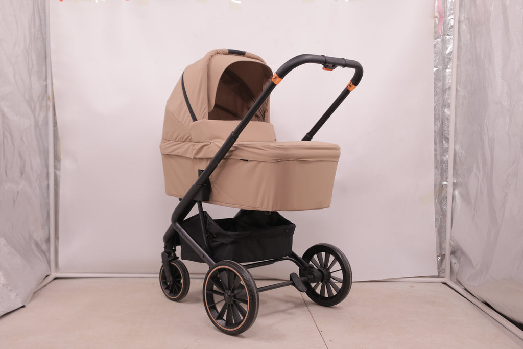 BabyVoyage 2-in-1 kinderwagen Geeignet für Neugeborene Einhand-Faltung Schwarz