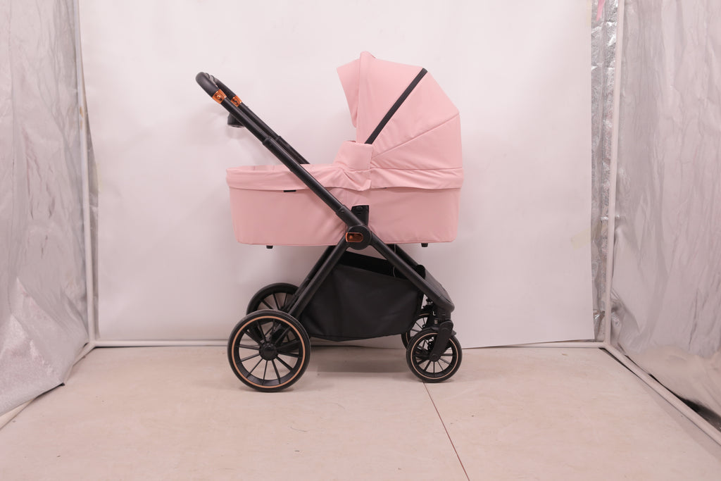 Baby Voyage kinderwagen Khaki 2-in-1 Federung Höhenverstellbarer Griff Zusammenklappbar Gleiten