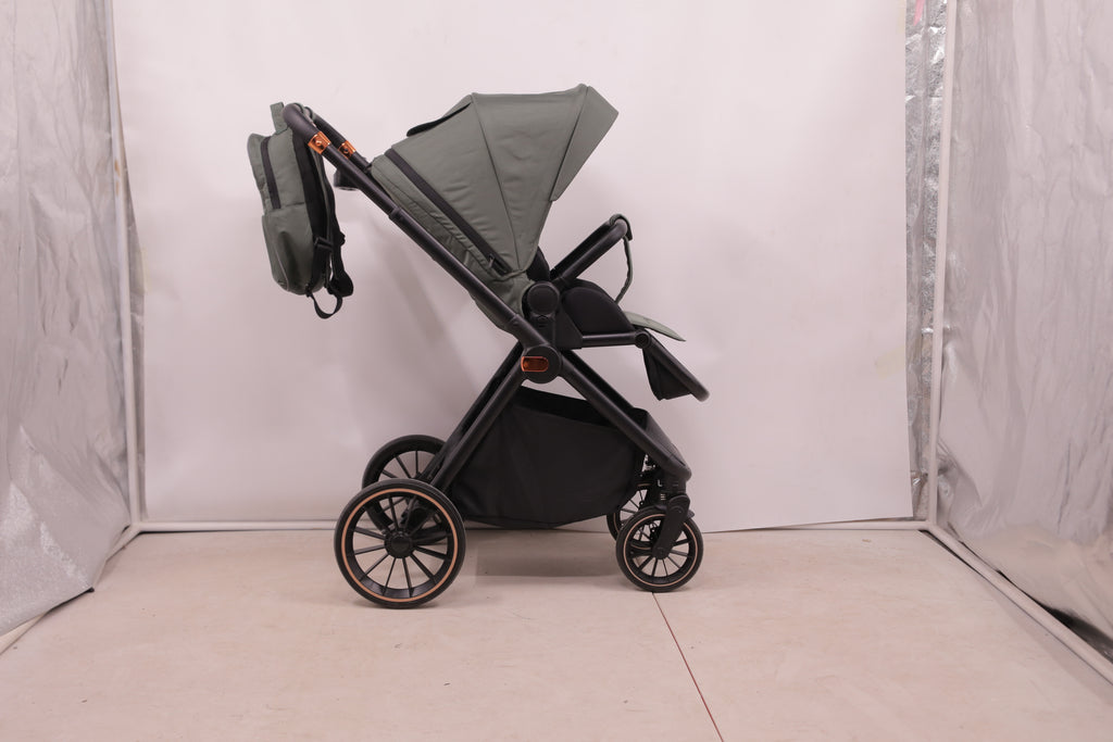 BabyVoyage 2 in 1 kinderwagen  Sternenhimmel-Grau Babywanne & Sportsitz, Räder 360° Stoßdämpfer