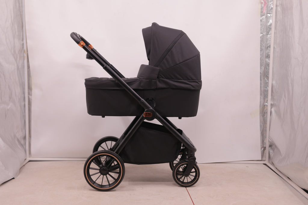 Baby Voyage kinderwagen Khaki 2-in-1 Federung Höhenverstellbarer Griff Zusammenklappbar Gleiten